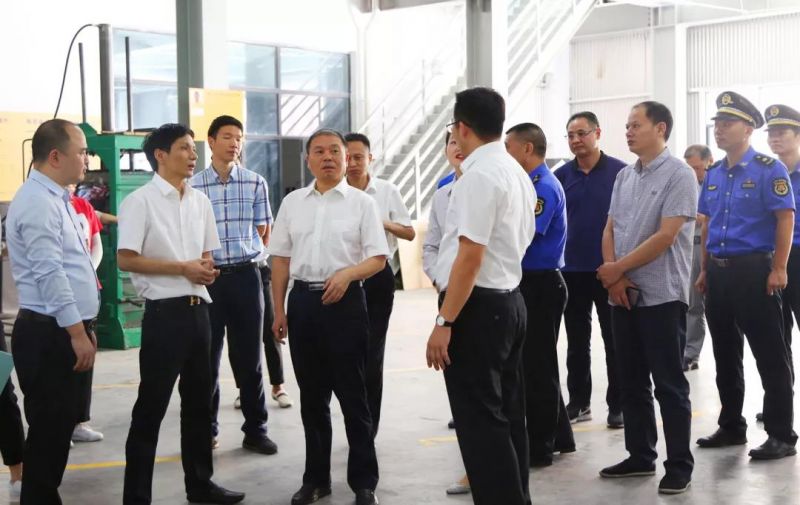 市长朱志杰 副市长徐锴莅临Bwin必赢光学调研工业固废处置惩罚试点事情